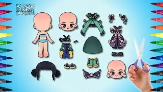 🎶 {Paper DIY} Zoey Kpop Demon Hunters PaperDoll