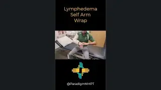 Lymphedema self arm wrap bandaging technique to reduce swelling