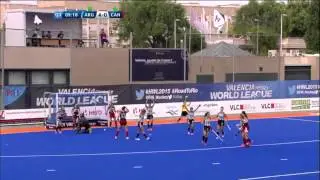 Las Leonas 5 - Canad&aacute; 0 Gol Carla Rebecchi / Hockey World League 2015