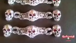 BIKER JEWELRY by SKULLSNATION , skull rings,bracelets,pins,