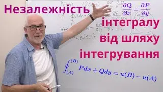 КРІН14. Умови незалежності криволінійного інтегралу від шляху інтегрування. Знаходження первісної.