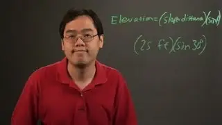 How to Determine Elevations From the Slope Distance & Vertical Angle : Angles & Other Math Tips