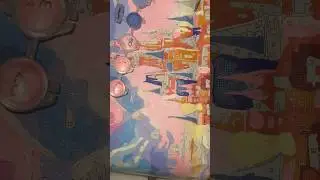 DISNEY LAND | #PROCESS | #shorts #artshorts  #therapy #ytshorts  #paintbynumbers #therapy #disney