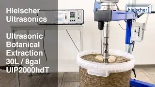 Ultrasonic Extraction of Botanicals - 30 Liter / 8 Gallon Batch - 2000 Watts Sonicator