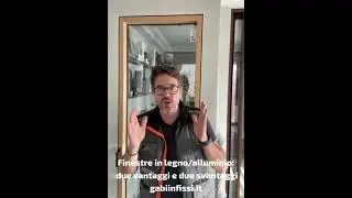 109 Finestre in legno/alluminio due vantaggi e due svantaggi
