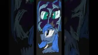 Sad Mlp Princess Luna and Nightmare Moon fan art