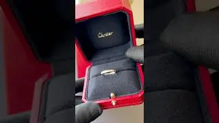 Cartier Love Diamond Ring in 18K White Gold ✨ Mini Model | Excellent Condition - DM to shop!🤍