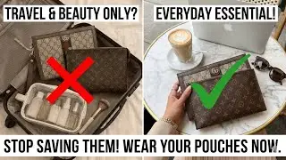 How to use a Louis Vuitton Poche Toilette GM Gucci Pouch beyond travel and beauty