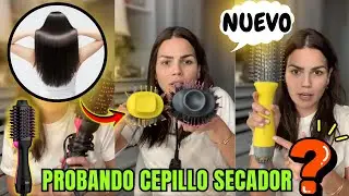 PROBANDO el NUEVO CEPILLO SECADOR 😍 ¿SÍ funciona  Cabello Perfecto en Minutos