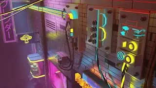 3D Modeling in Blender - Cyberpunk Street Part 16: Ready to Render and Fog