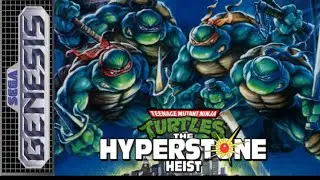 Teenage Mutant Ninja Turtles Hyper Stone Heist Sega Genesis Gameplay 