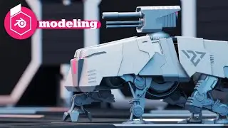 Blender  3.0  fighter  robot modeling time lapse