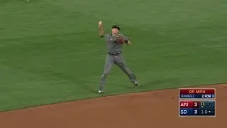 ARI@SD: Ahmed makes a leaping throw from short