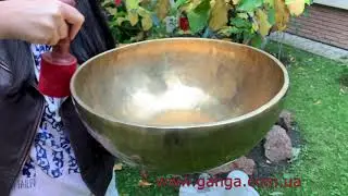 Кованая большая поющая чаша (40см)