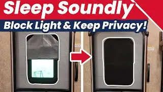 RV Door Window Shade Cover Installation: Block Sunlight & Boost Privacy! ☀️🛏️| No Drilling Needed!