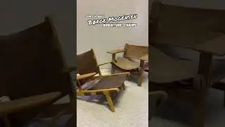 B&oslash;rge Mogensen miniature chairs, 1:5 scale Danish design