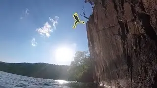 Cliff Jumping at Raystown Lake (4K)