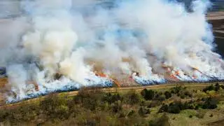 Controlled burn time lapse