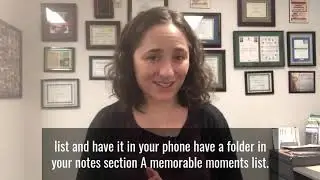 Quick Finding Joy Tip: Memorable Moments List