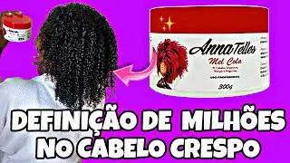 COMO DEFINIR CABELO CRESPO COM MEL COLA  DA ANNA TELLES DEFINE MUITO OS CACHOS