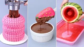 Tantangan Cokelat Buatan Sendiri yang Memuaskan 🌈 Making Rainbow Chocolate Dessert Is Super Easy