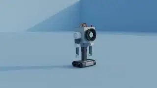 Blender - Timed Scene - Butter Bot