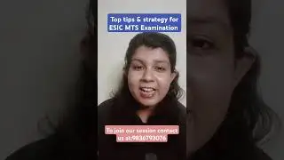 Top Tips & Strategy for ESIC MTS Exam 2025 | Crack with Ease #ESIC #MTSExam #GovtJobs #ESIC2025