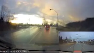 AUKEY DR02 D (Dual Dash Cam), 1080P HD Front and Rear Camera example footage
