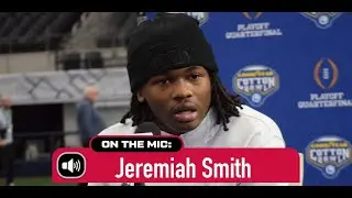 Ohio State wide receiver Jeremiah Smith at Cotton Bowl media day