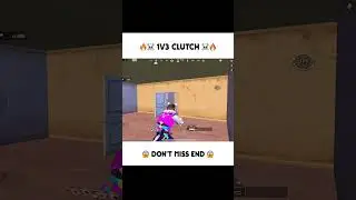 1v3 Clutch💀🔥 Dont Miss End || #shorts #bgmi #pubgmobile