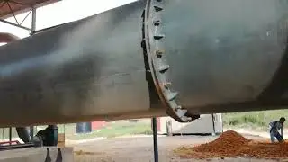 Combination crusher & rotary dryer & trommel screen