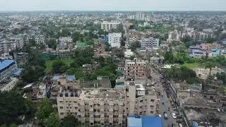 Drone view of Bhiringee More, Durgapur