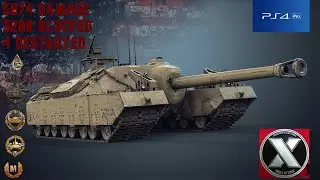 T95 5874 Damage, 3200 Blocked, 4 Destroyed, Ace Tanker! WOT Console PS4PRO