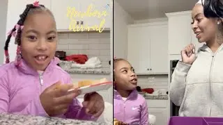 Alexis Skyy Teaches Daughter Alaiya How To Pack Her Lunch Box For 1st Day Of School! 🚌
