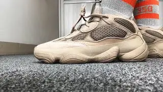 2022 Adidas Yeezy 500 Taupe Light GX3605 HD On Foot