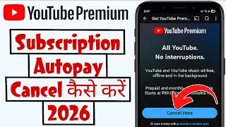 YouTube premium cancel kaise kare 2026 | How to cancel YouTube premium subscription 2026