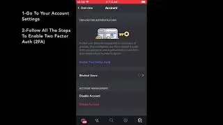 Discord - Enabling 2FA