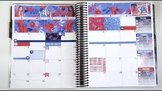 Plan With Me || July Monthly in New Neutral Erin Condren Planner!