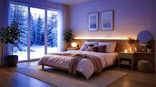 Snow Falling Indoors ❄️ Dreamy Winter Jazz Lo-Fi | Cozy Ambient for Focus & Relax