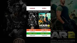Coolie movie versus war 2 advance booking collection #ntr #coolie #war2  #rajnikanth ,#shorts