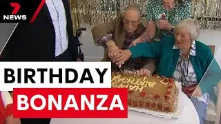 Melbourne aged care home celebrates birthdays of nine centenarians | 7NEWS