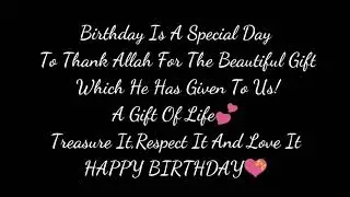 Happy Birthday Shafa