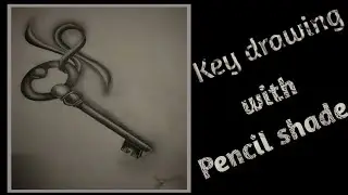 Key drawing with pencil shade #art #realistic #drawing #pencilsketchdrawing    @Subhasree01