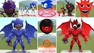 NEW SHIN SONIC VS SPUNKI RADDY STRONGEST GIANT TRANSFORMATION FIGHT GARRY'S MOD