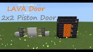 Tutorial: How to Build Lava Door and 2x2 Piston Door in Minecraft