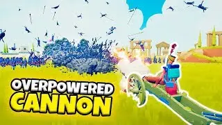 OVERPOWERED CANNON VS EVERY FACTION | TABS MODDED GAMEPLAY
