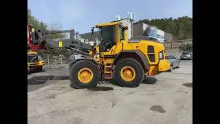 2020 Volvo L60H wheel loader w/ multiplow, two-way spreader, Holms broom, manual forks and bucket