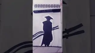 Samurai drawing for beginners 🔥 #Samurai #Art #transaction #drawing #aesthetic 🔥
