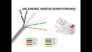 Jak zarobić kabel typu skrętka komputerowa we wtyku rj45 8P8C?