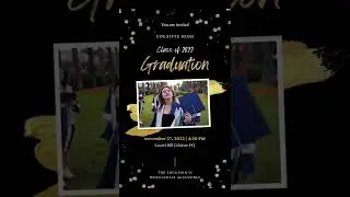 invitation video for celeberating graduation :)